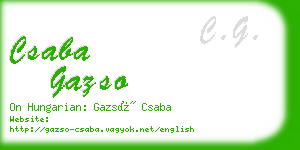 csaba gazso business card